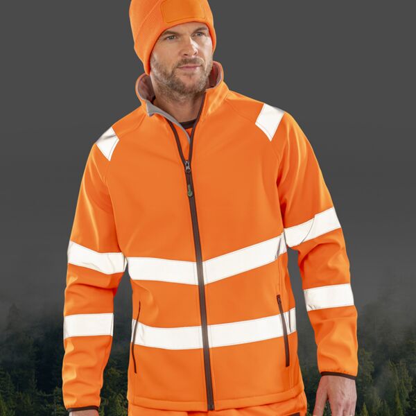 Result Recycled Printable Safety Soft Shell Jacket Thumbnail