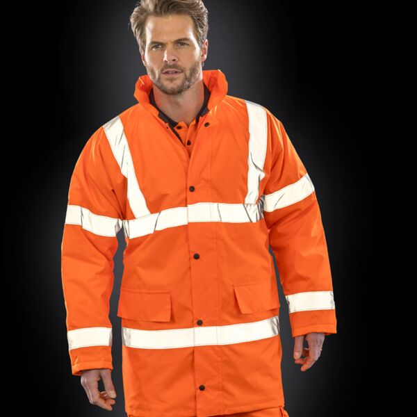 Result Core Hi-Vis Motorway Coat Thumbnail