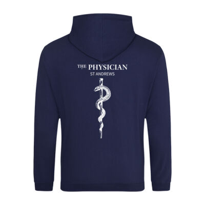 The Physician Classic Hoodie - Darks with White Graphic Thumbnail